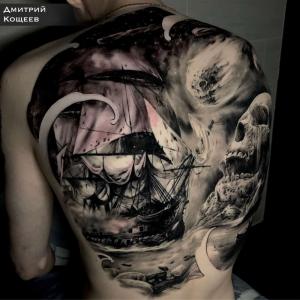 Фотография Black pig tattoo 2