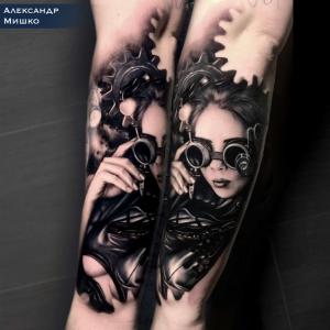 Фотография Black pig tattoo 3